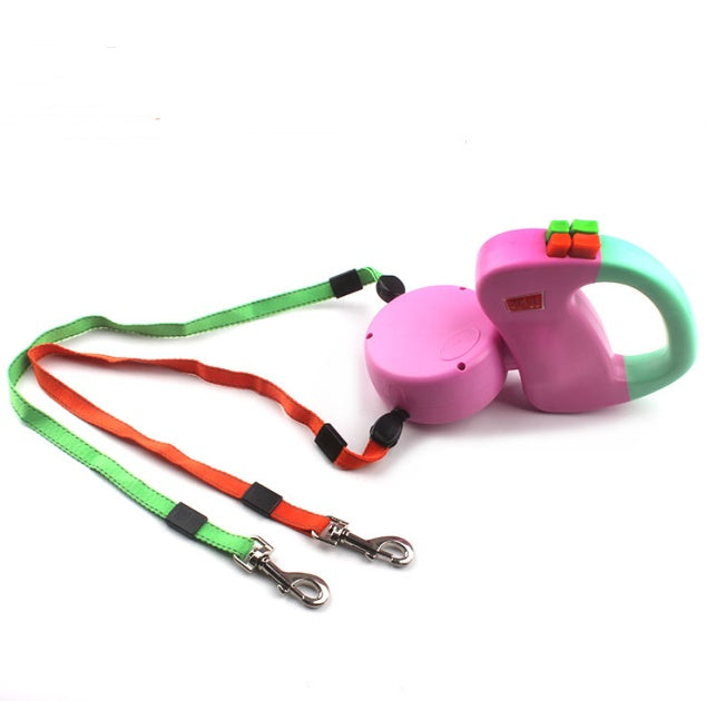 Retractable Dual Pet Walking Leash