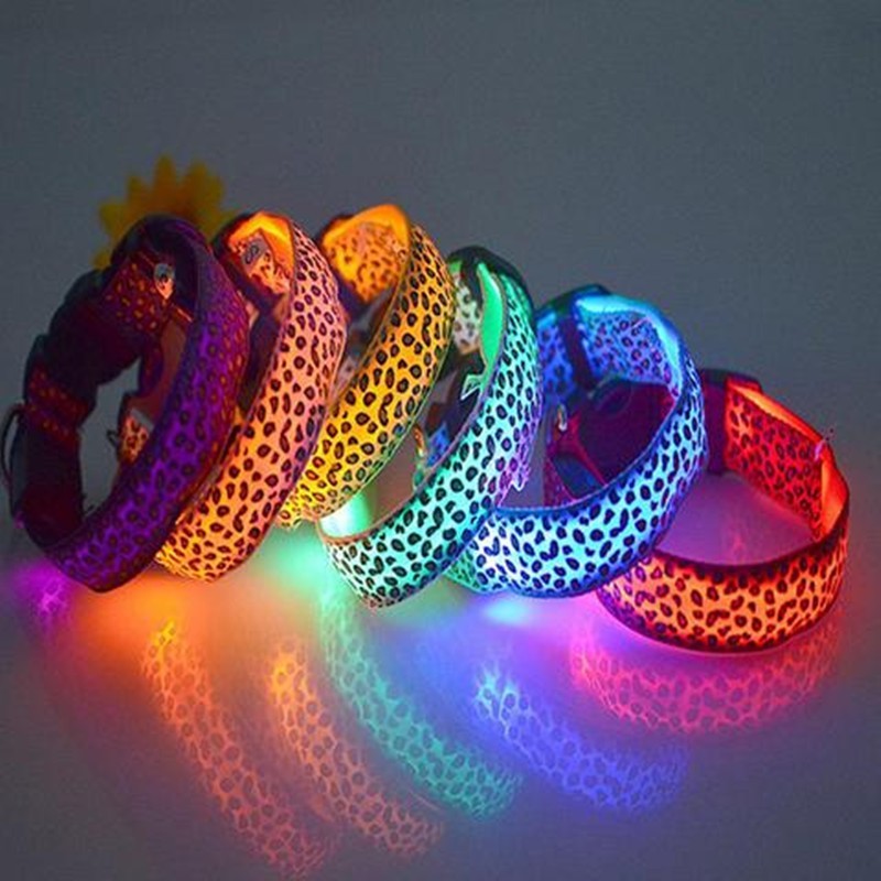 Adjustable Nylon LED Pet Collar