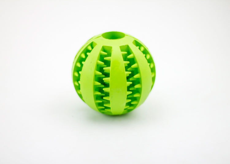 Mint Rubber Feeding Ball with Built-in Food Storage