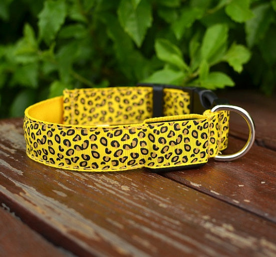 Adjustable Nylon LED Pet Collar