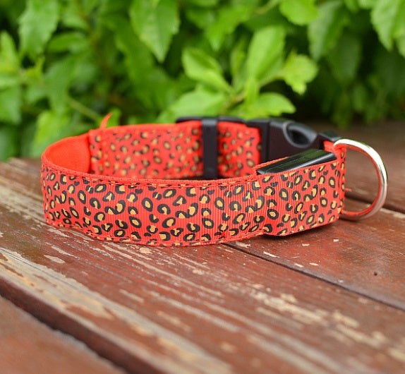 Adjustable Nylon LED Pet Collar