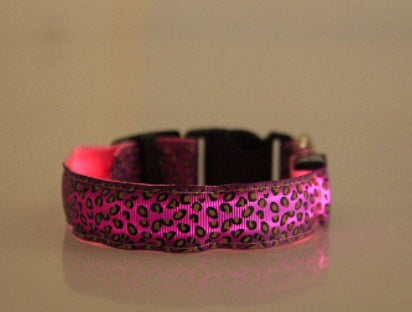 Adjustable Nylon LED Pet Collar