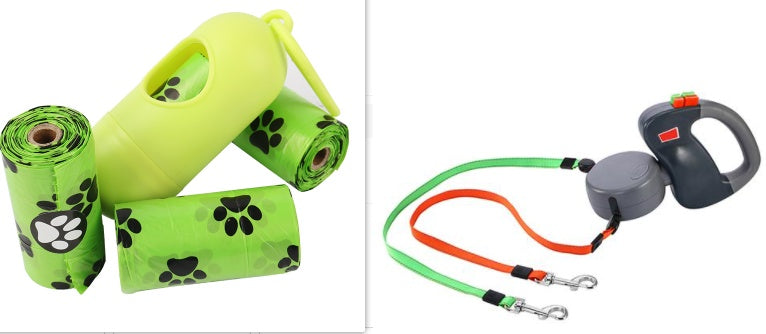 Retractable Dual Pet Walking Leash