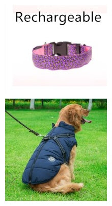 Adjustable Nylon LED Pet Collar