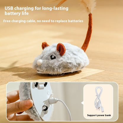 Electric Mouse Cat Toy: Self-Hi Relieving Pole