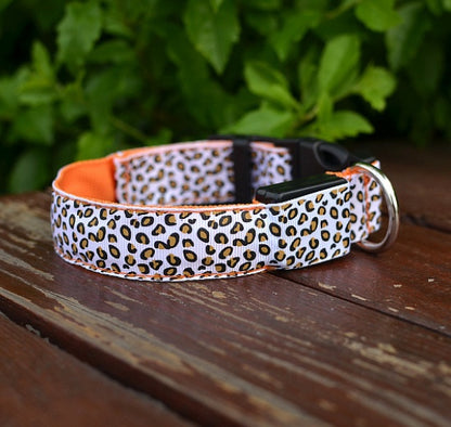 Adjustable Nylon LED Pet Collar