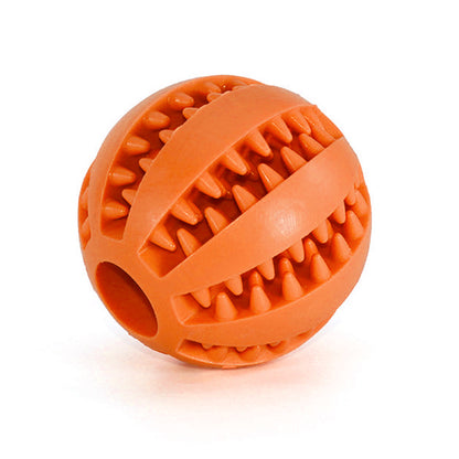 Mint Rubber Feeding Ball with Built-in Food Storage