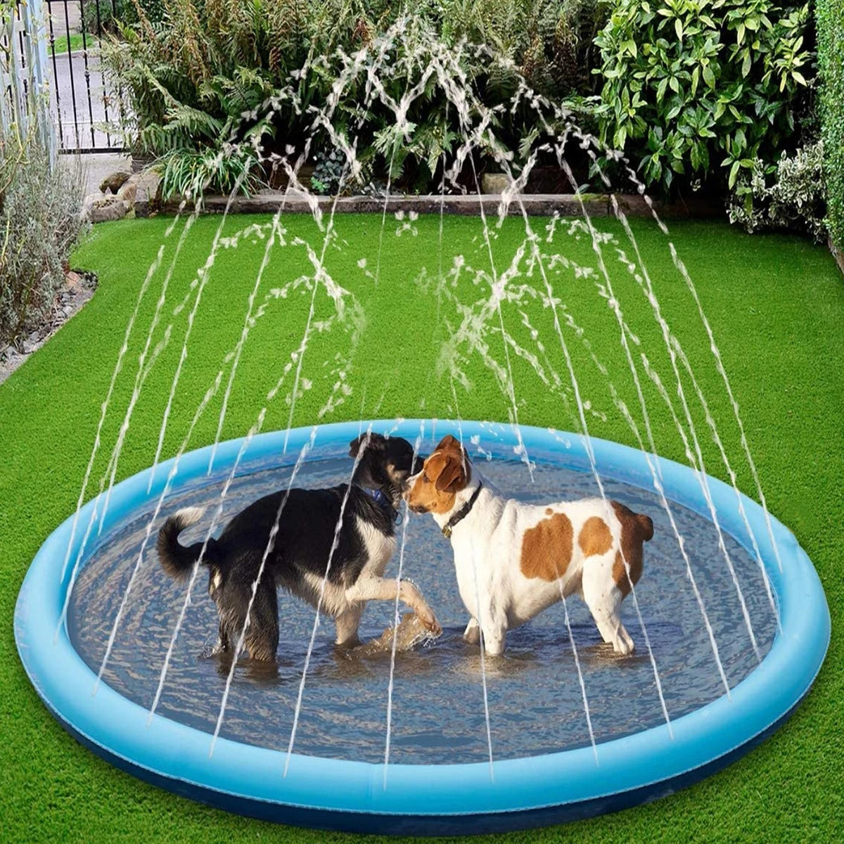 Pawsome Puddle Ultimate Dog Water Splash Pad For Summer Fun