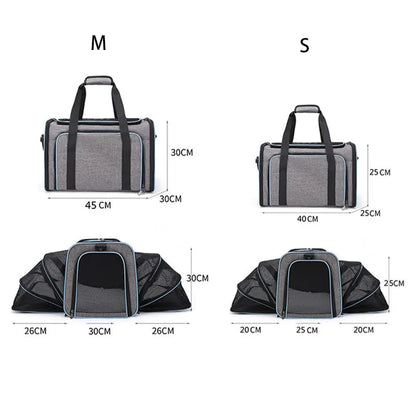 PetHaven - 4 Sides Expandable Foldable Breathable Pet Carrier Bag