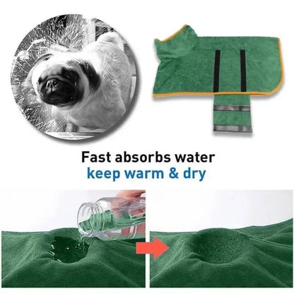 AquaCozy - Quick-Dry Pet Bathrobe