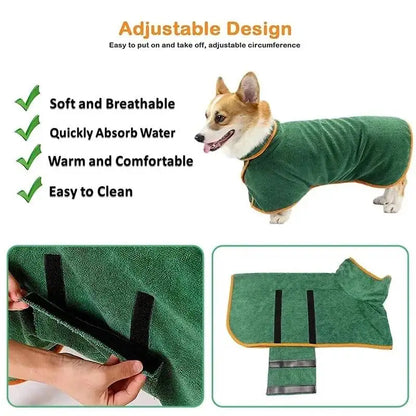 AquaCozy - Quick-Dry Pet Bathrobe