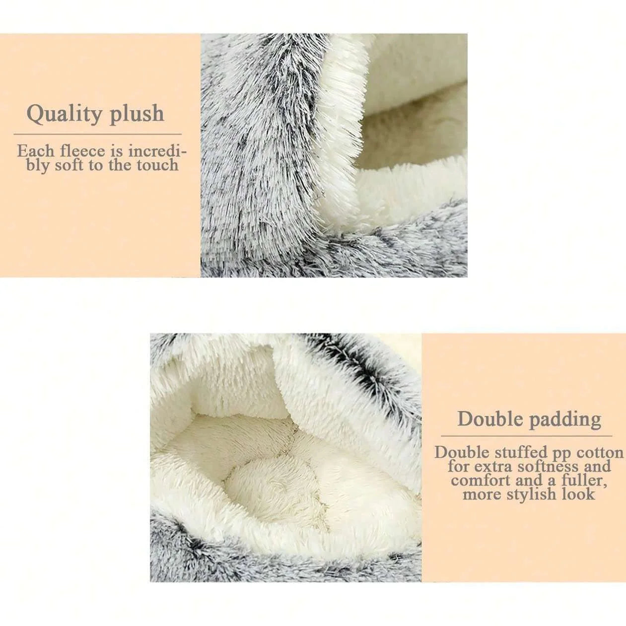 PlushSleep - CozyCave Premium Pet Bed