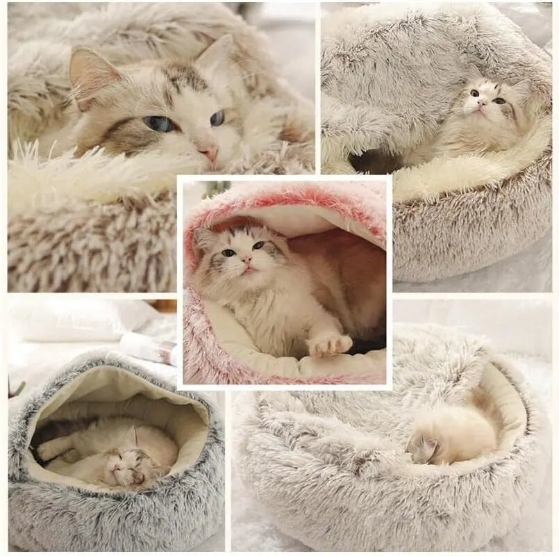 PlushSleep - CozyCave Premium Pet Bed