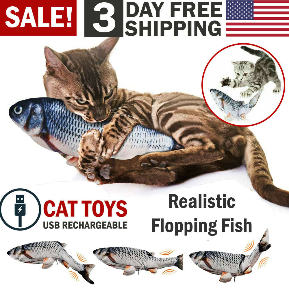 Interactive Electric Fish Toy for Cats