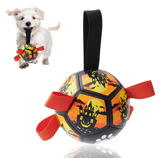 Dog Soccer Ball with Straps – Indoor & Outdoor Toy