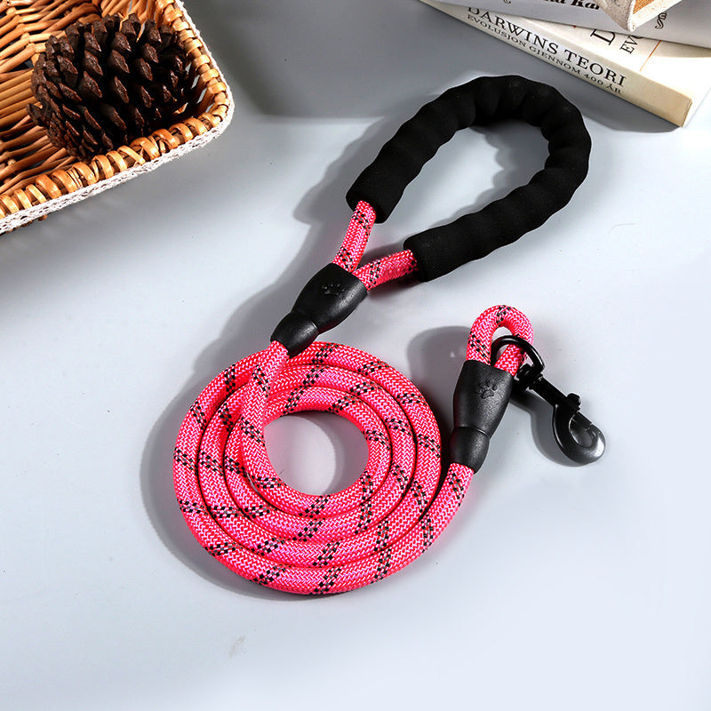 Reflective Nylon Round Rope Dog Leash