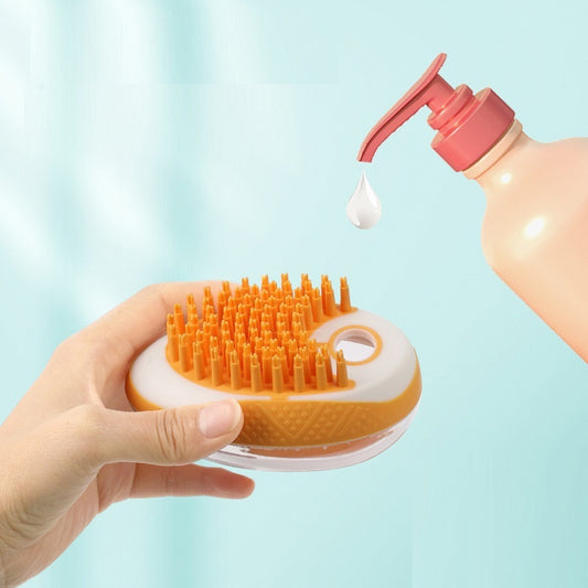 2-in-1 Pet SPA Massage Brush | Soft Silicone Grooming Comb