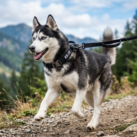 Heavy-Duty Tactical Dog Leash with Shock Absorbing Bungee