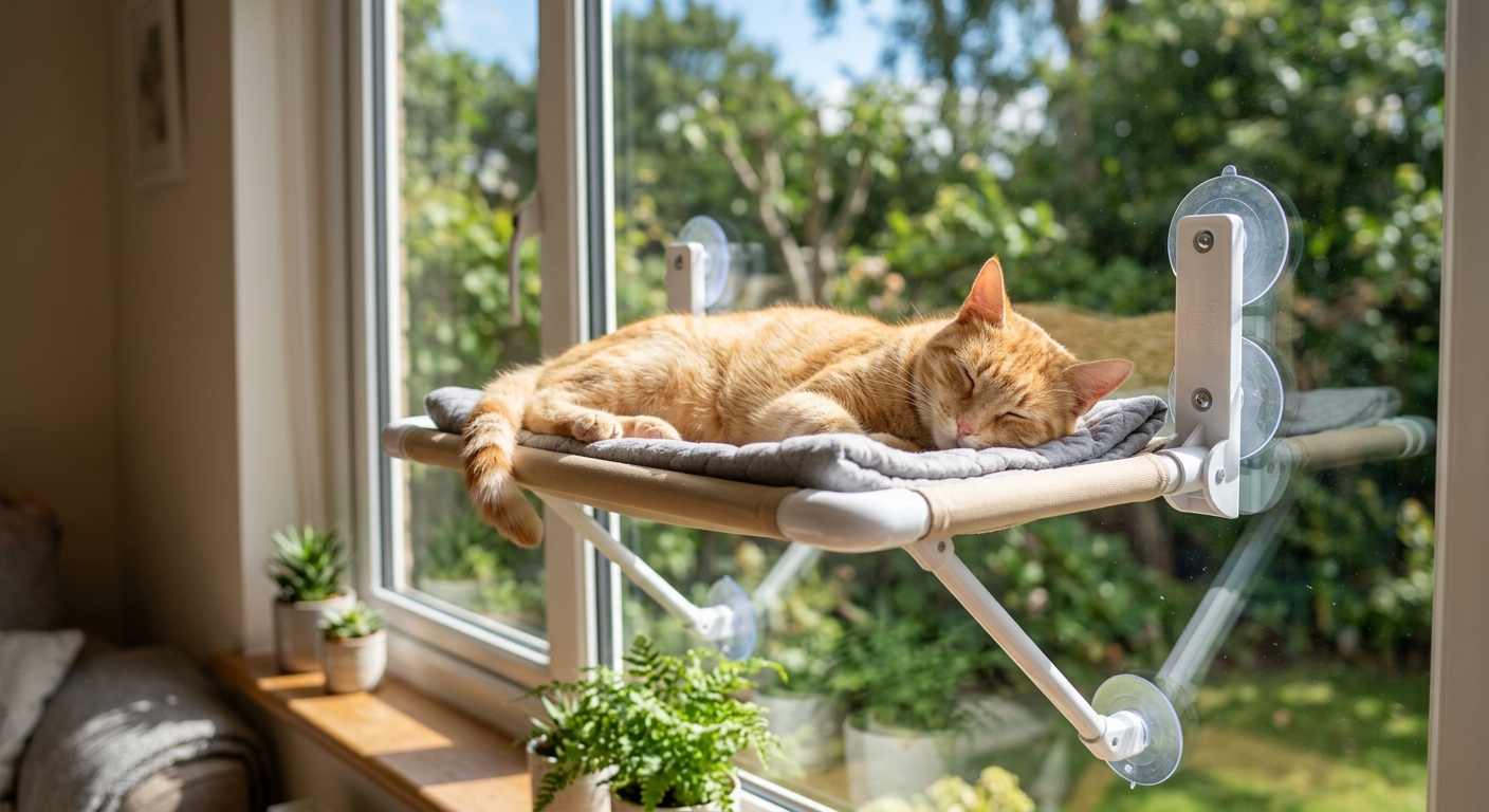 Sturdy Cat Window Perch Hammock