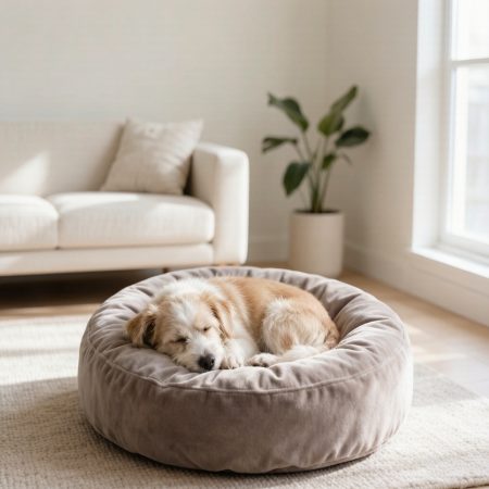 Cozy Donut Calming Dog Bed