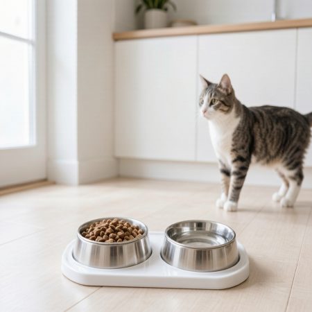 Non-Slip Stainless Steel Pet Bowl Set